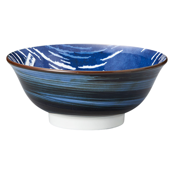 04620062 染付 1 凱風快晴 6.8高台丼 21.2×8.3㎝ 1360㏄ P.52 ￥1900（税抜）