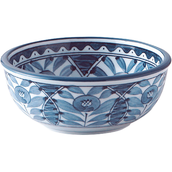 04680032 市松黒・オリエント オリエント 4寸ボール 13×5.5㎝ P.153 ￥800（税抜）