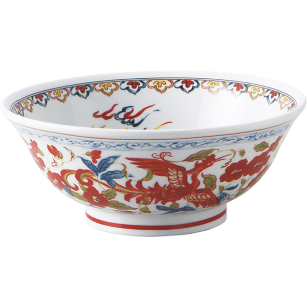 04800062 特選麺の器 21 鳳凰 6.8高台丼 18.5×7.8㎝ 1000㏄ P.174 ￥3200（税抜）